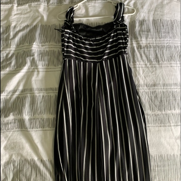 Black & White Striped Maxi Dress - Picture 3 of 3